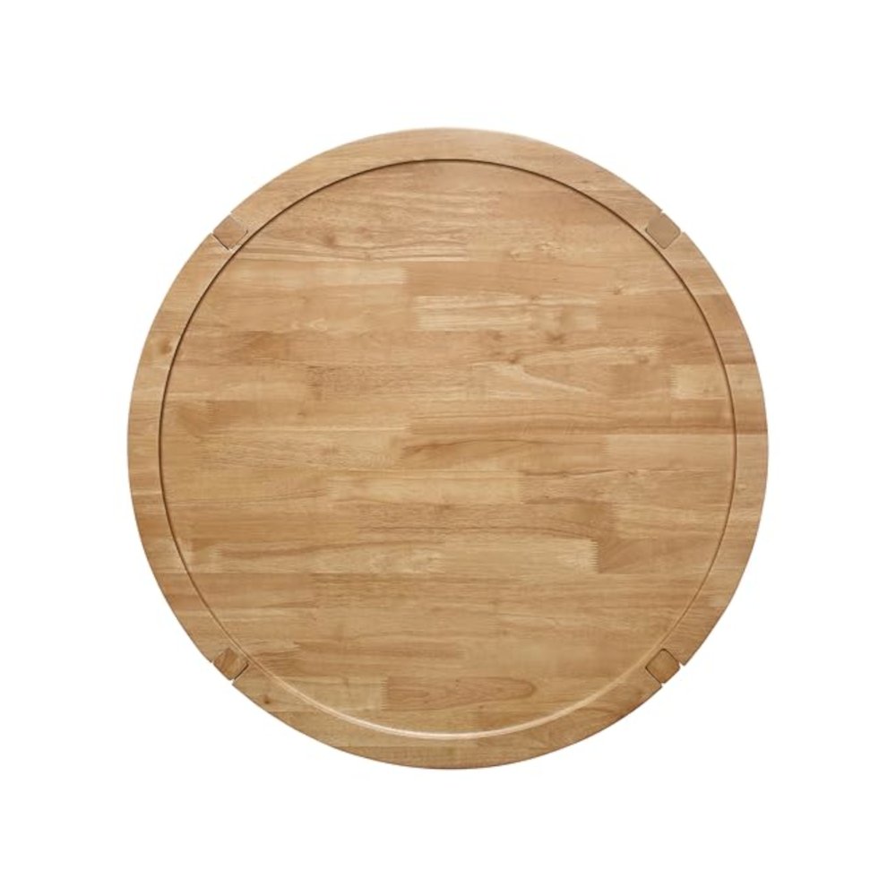 Camillo 3-piece Round Coffee and End Table Set Maple. Picture 11
