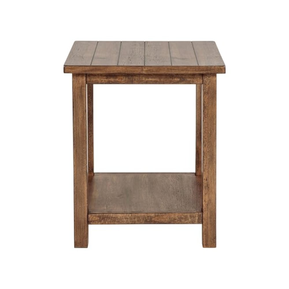 Payne 3-piece Coffee and End Table Set Distressed Brown. Picture 6