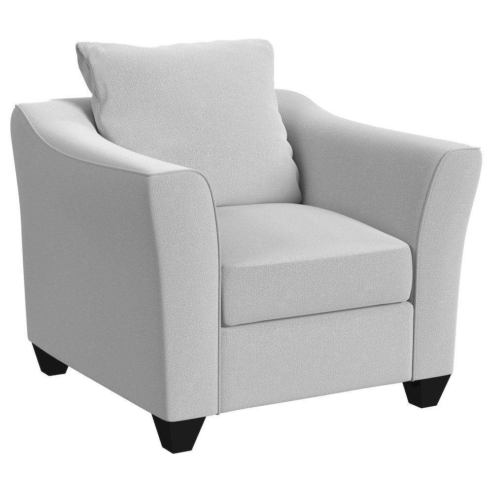Salizar Upholstered Flared Arm Accent Chair Sand. Picture 2