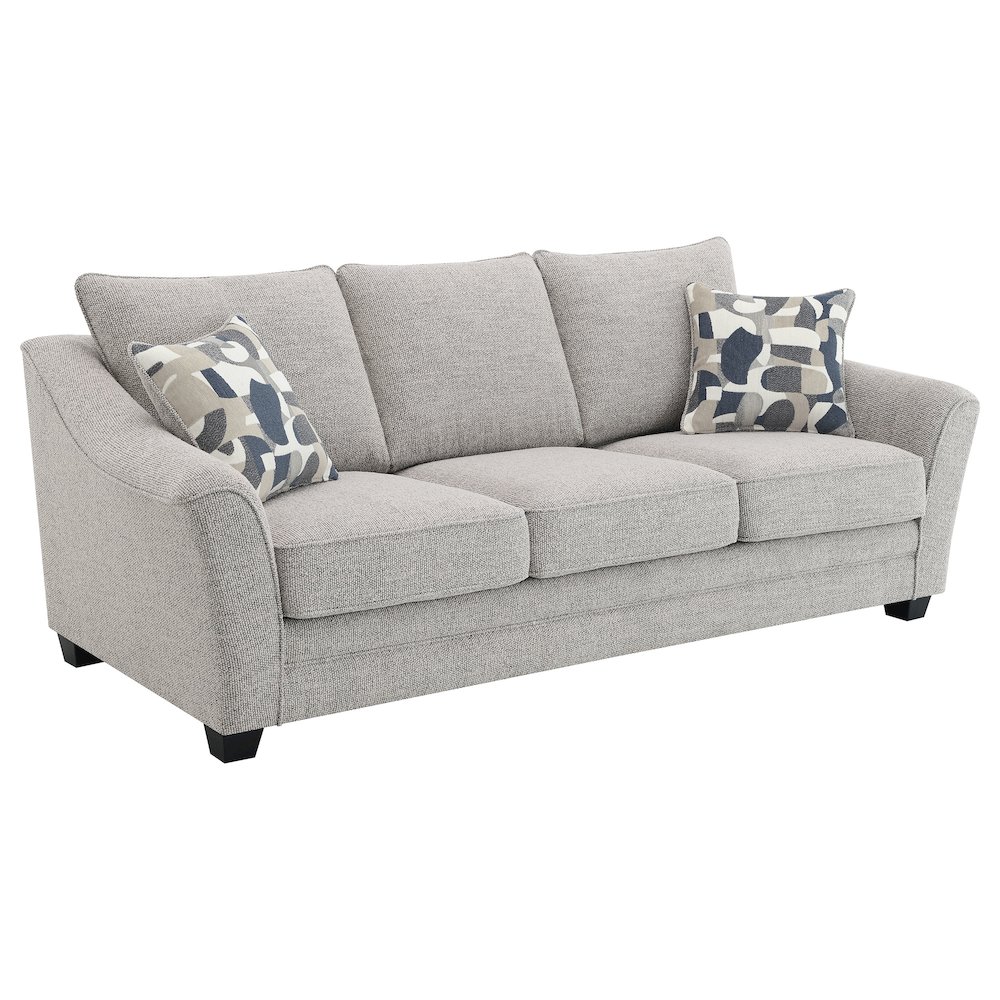 Tomkins Boucle Upholstered Sofa Light Grey. Picture 2