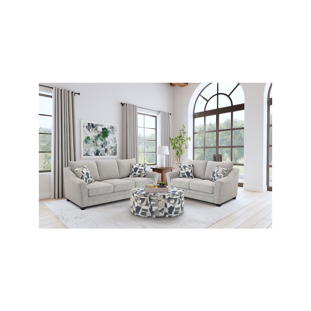 Tomkins 2-piece Boucle Upholstered Sofa Set Light Grey. Picture 11