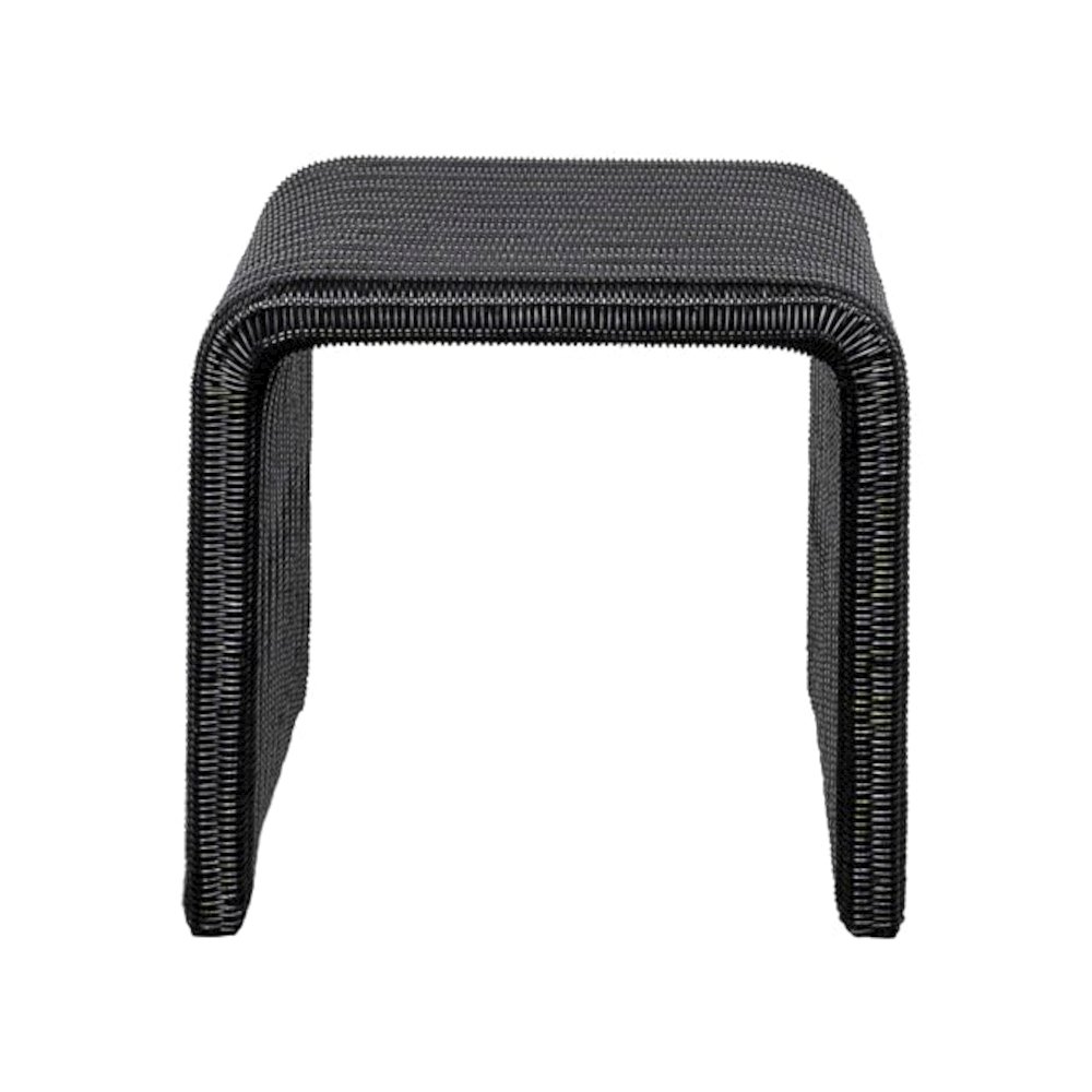 Cahya 3-piece Rattan Coffee and End Table Set Black. Picture 3