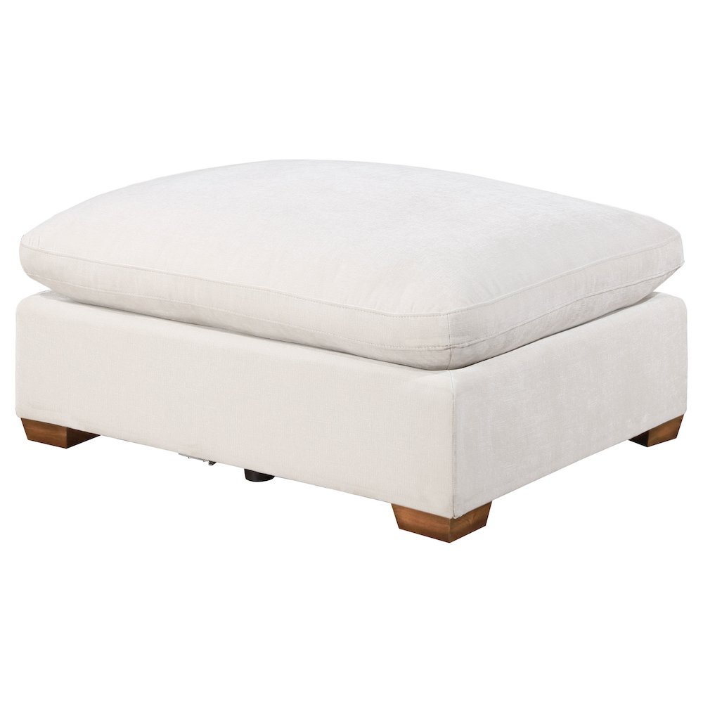 Lakeview Rectangular Upholstered Ottoman Ivory. Picture 2
