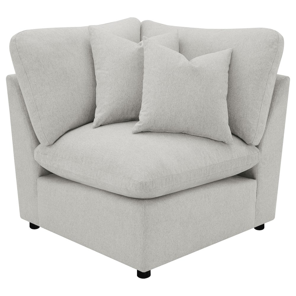 Collins Modular Corner Chair Grey. Picture 4