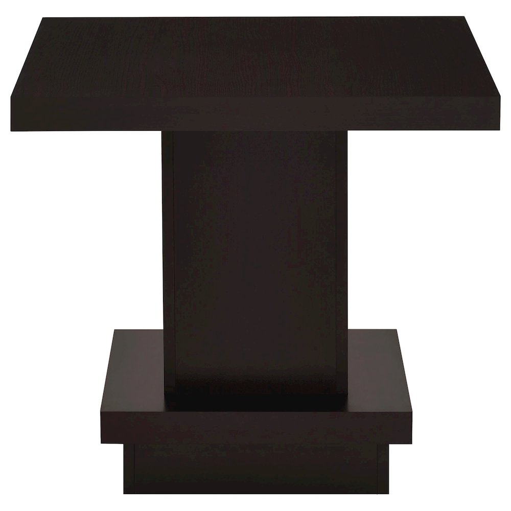 Reston 3-piece Square Coffee and End Table Set Cappuccino. Picture 5