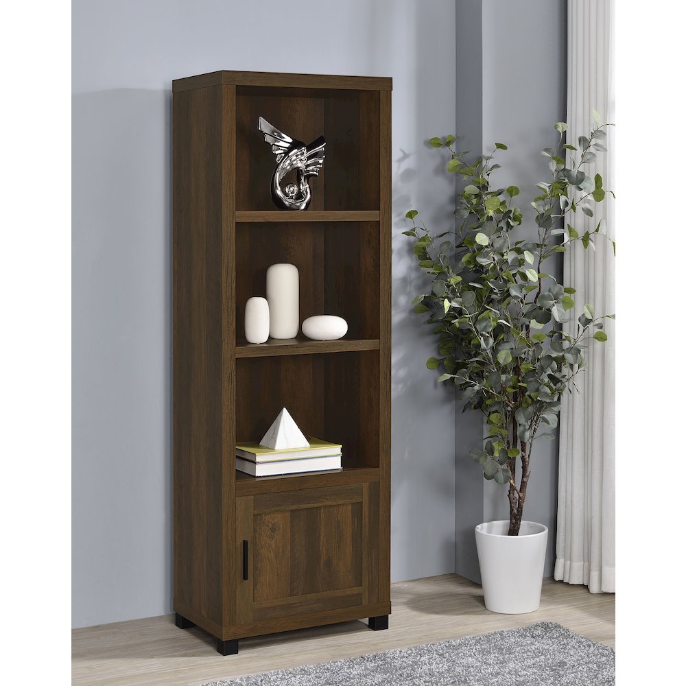 Sachin 3-shelf Engineered Wood Media Tower Dark Pine. Picture 11