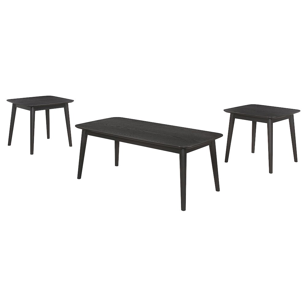 Radley 3-piece Rectangular Coffee Table Set Black. Picture 2