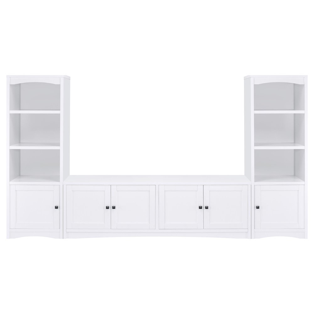 Laughlin 3-piece Entertainment Center TV Stand White. Picture 2