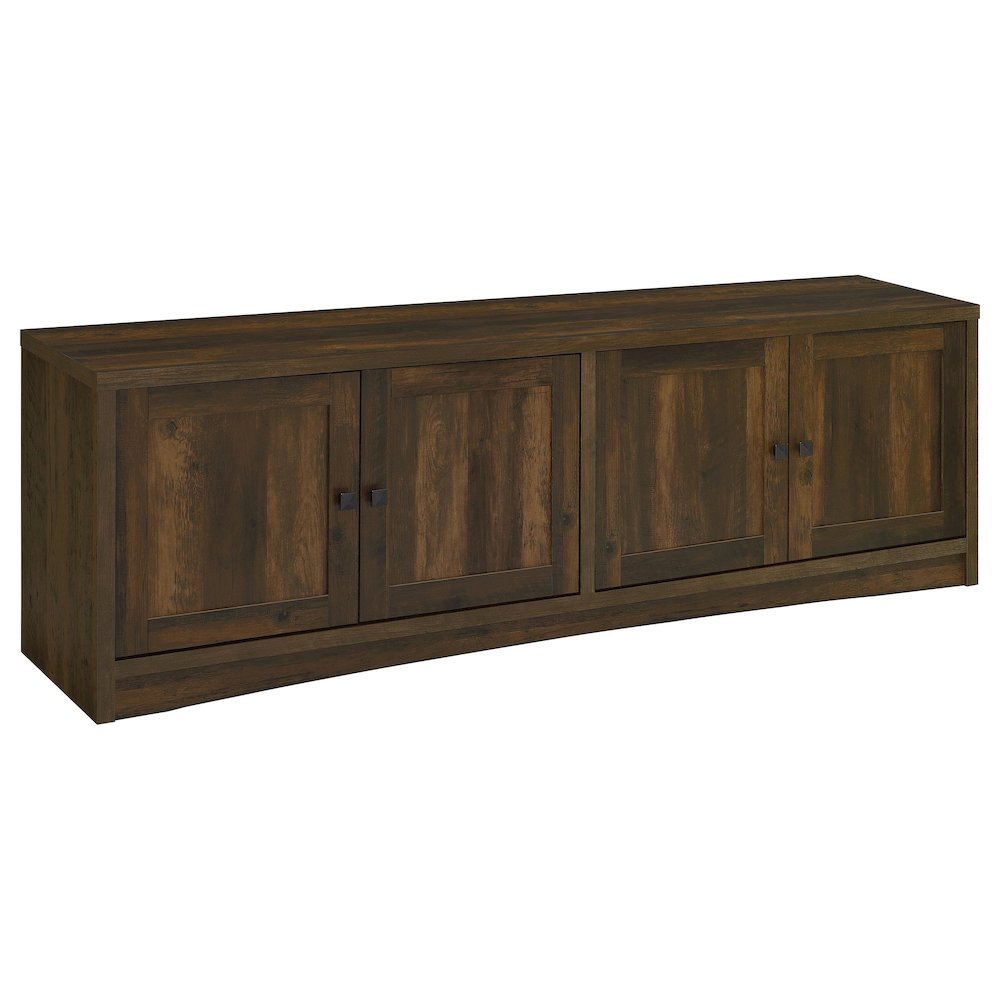 Laughlin 4-door Engineered Wood 78-inch TV Stand Dark Pine. Picture 2