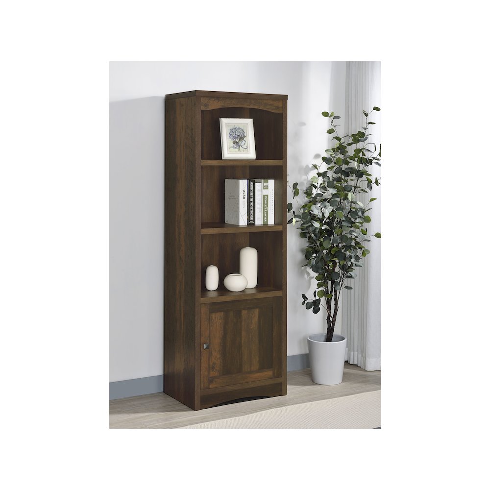 Laughlin 3-shelf Engineered Wood Media Tower Dark Pine. Picture 13