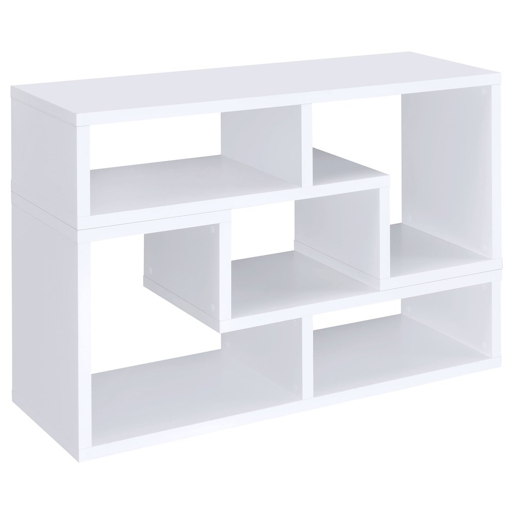 Velma Multipurpose TV Stand and Bookshelf White. Picture 2