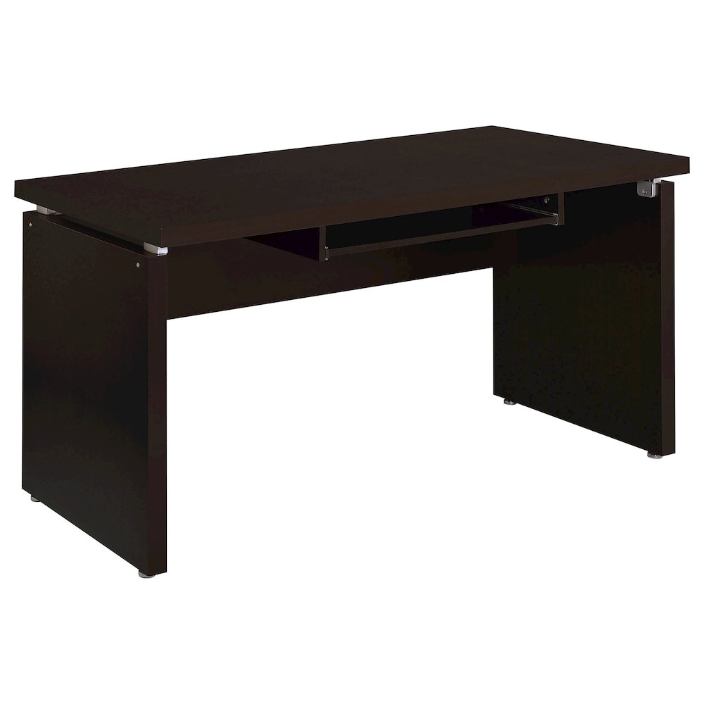 Skylar 55-inch Computer Desk with Keyboard Drawer Cappuccino. Picture 2