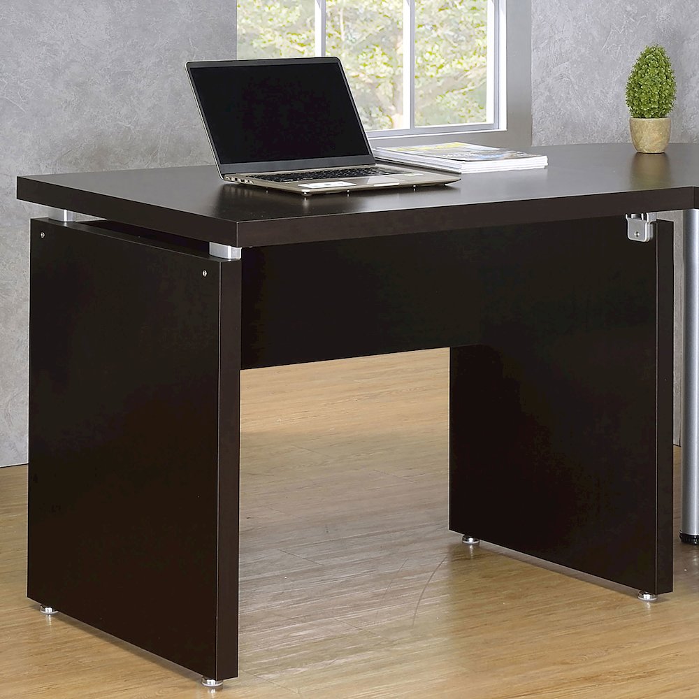 Skylar 39-inch Engineered Wood Writing Desk Cappuccino. Picture 6