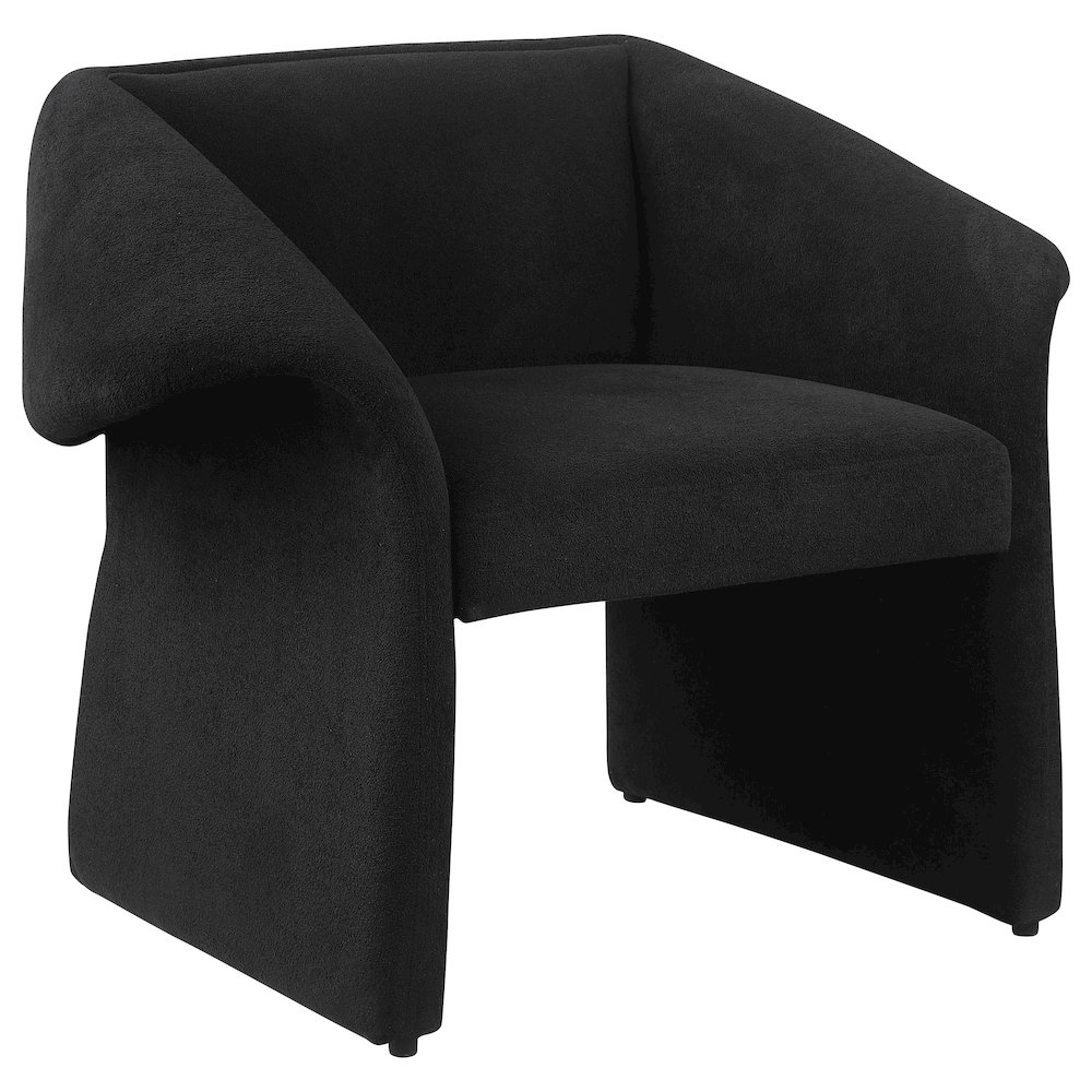 Ramsey Upholstered Sloped Arm Accent Chair Black. Picture 2
