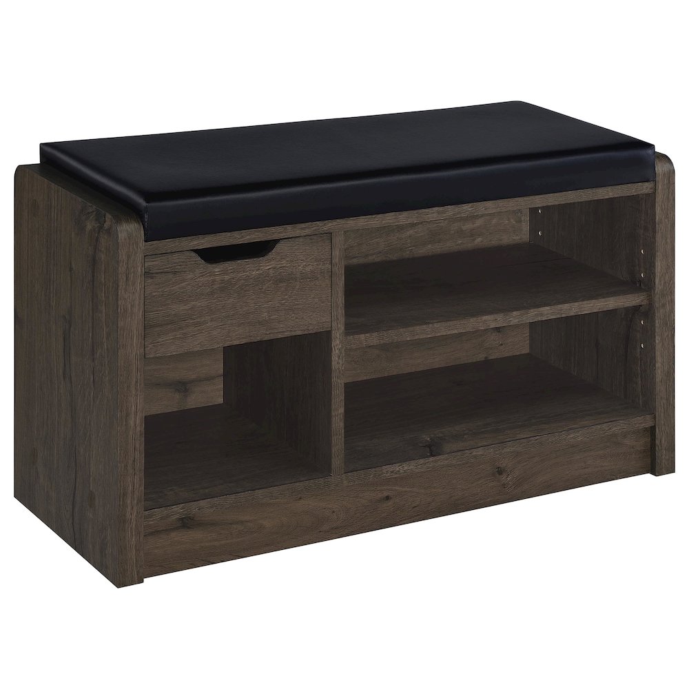 Arrington Storage Bench Smoked Oak. Picture 2