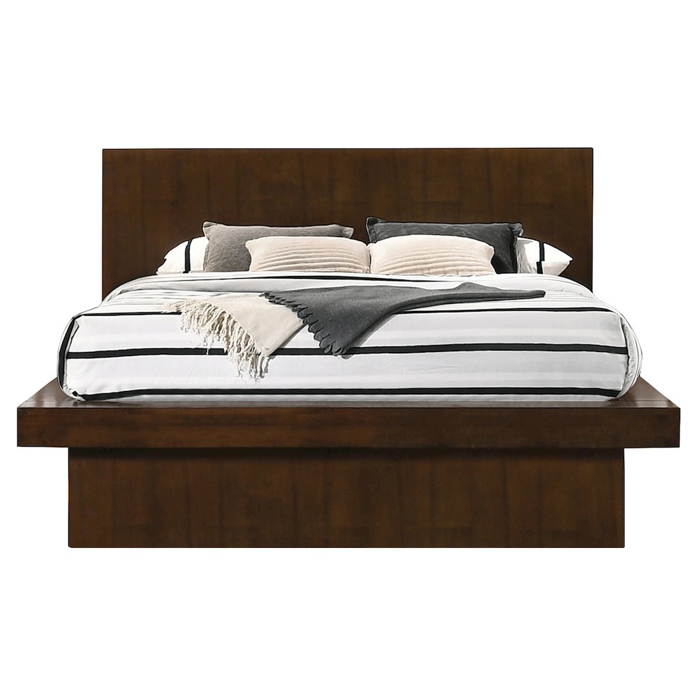 Jessica 4-piece Queen LED Bedroom Set Cappuccino. Picture 2