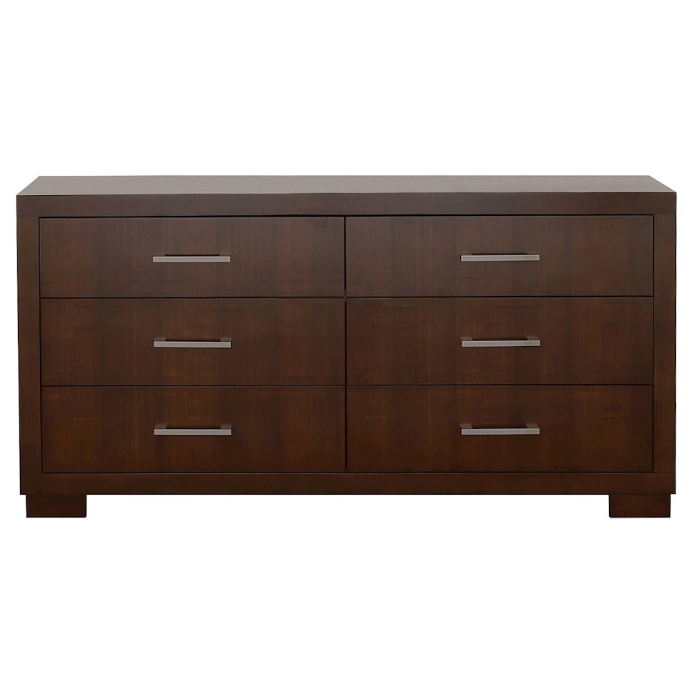 Jessica 4-piece Queen LED Bedroom Set Cappuccino. Picture 7