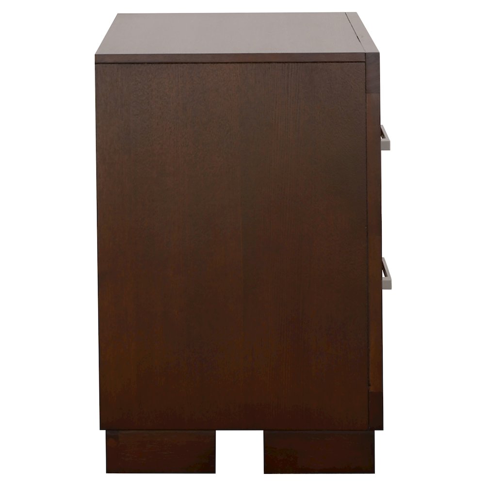Jessica 2-drawer Nightstand Cappuccino. Picture 6