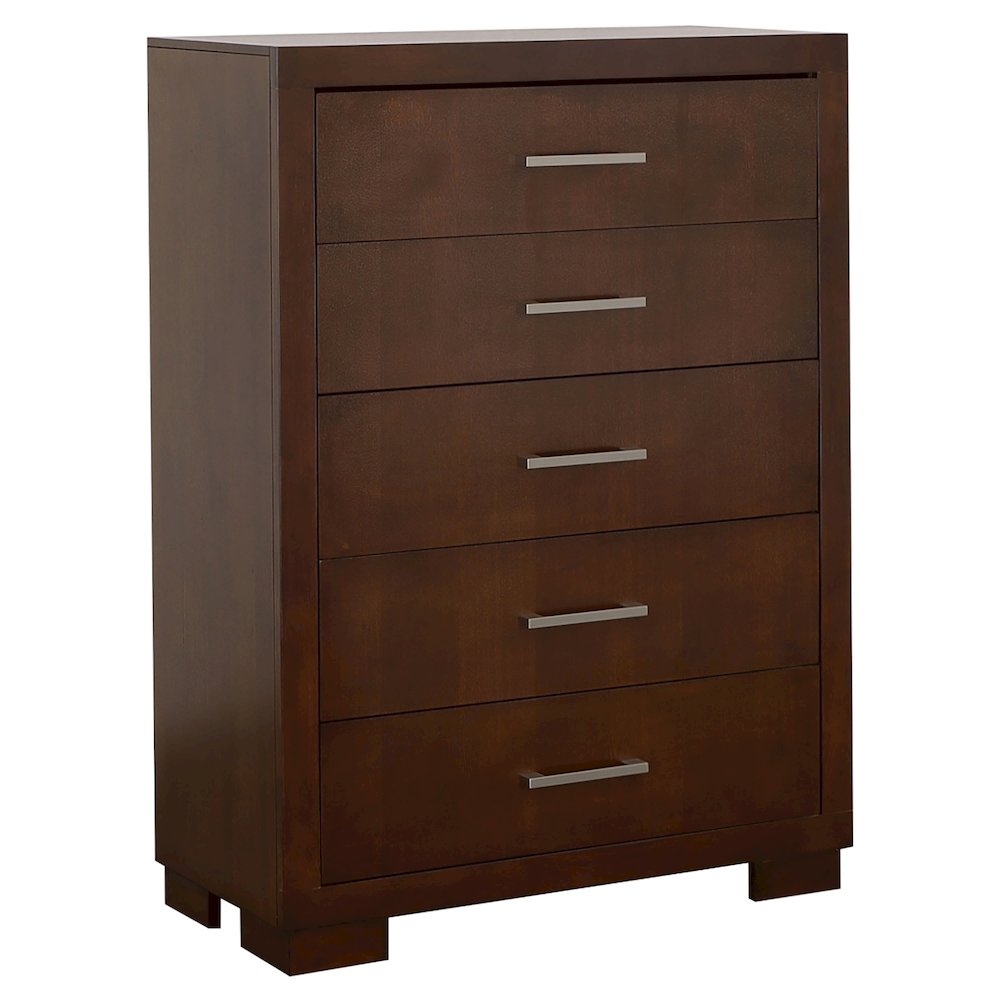 Jessica 5-drawer Bedroom Chest Cappuccino. Picture 1