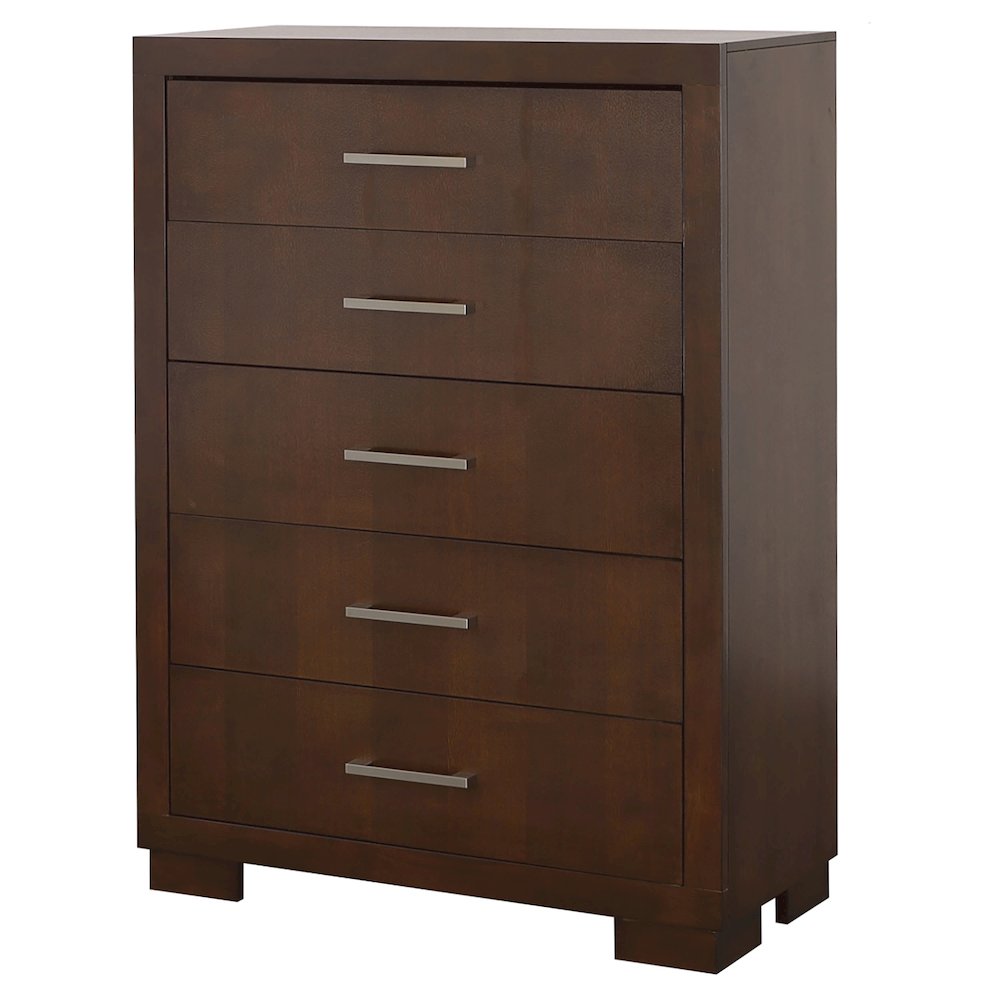 Jessica 5-drawer Bedroom Chest Cappuccino. Picture 4