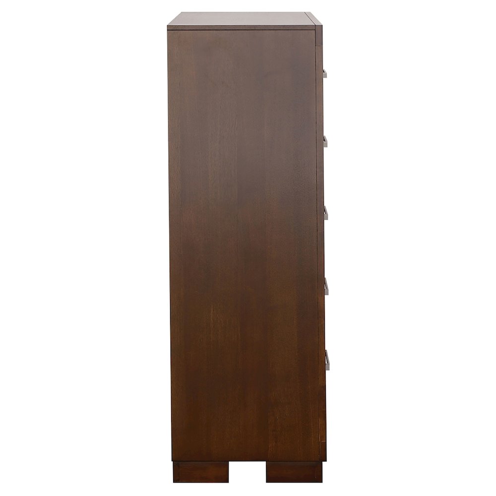Jessica 5-drawer Bedroom Chest Cappuccino. Picture 6