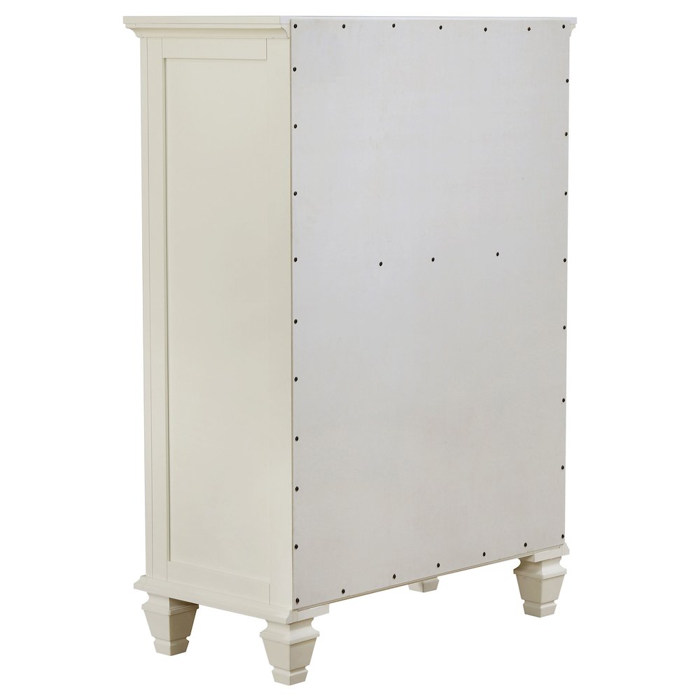 Sandy Beach 5-piece Eastern King Bedroom Set Cream White. Picture 11