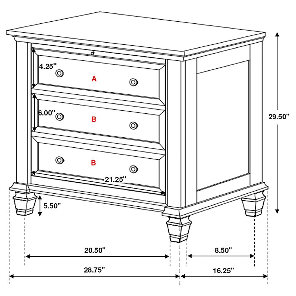 Sandy Beach 5-piece Queen Bedroom Set Cream White. Picture 15