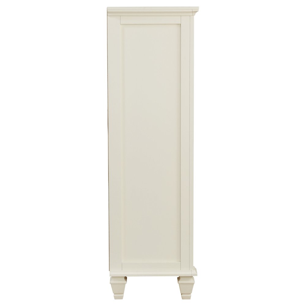 Sandy Beach 5-drawer Bedroom Chest Cream White. Picture 9