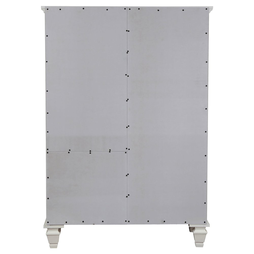 Sandy Beach 8-drawer Door Chest Cream White. Picture 6