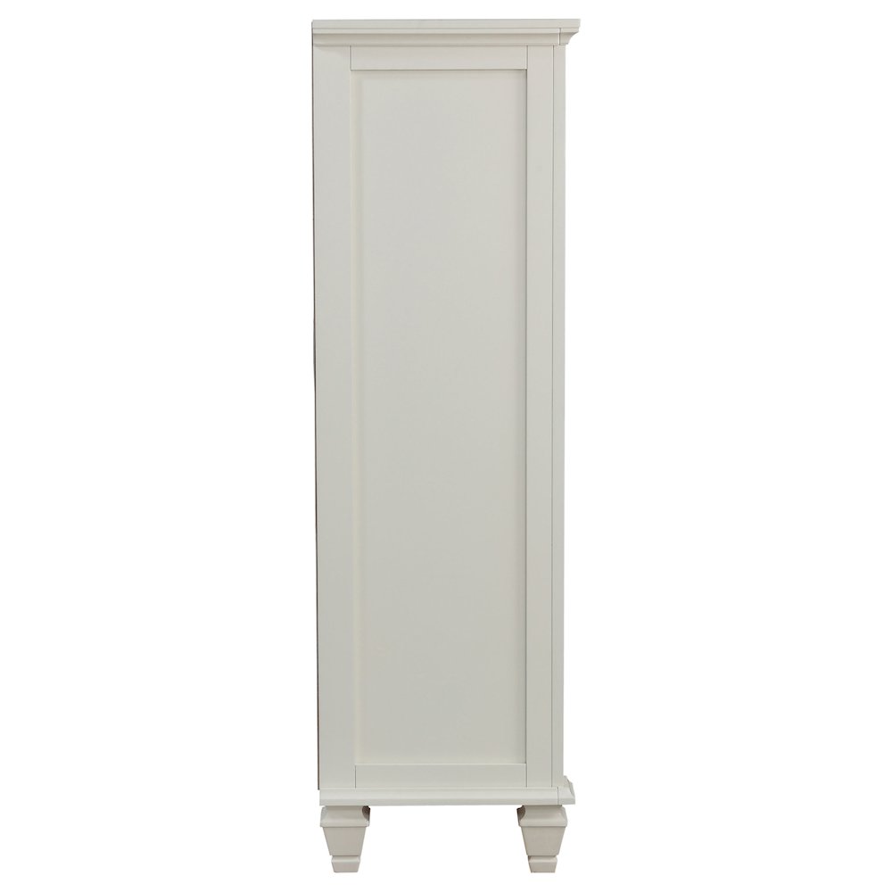 Sandy Beach 8-drawer Door Chest Cream White. Picture 8