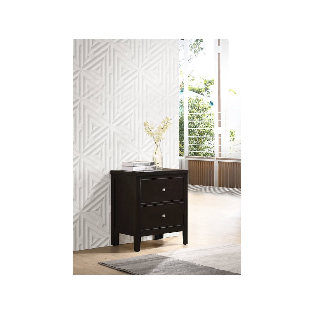 Carlton 2-drawer Nightstand Cappuccino. Picture 11