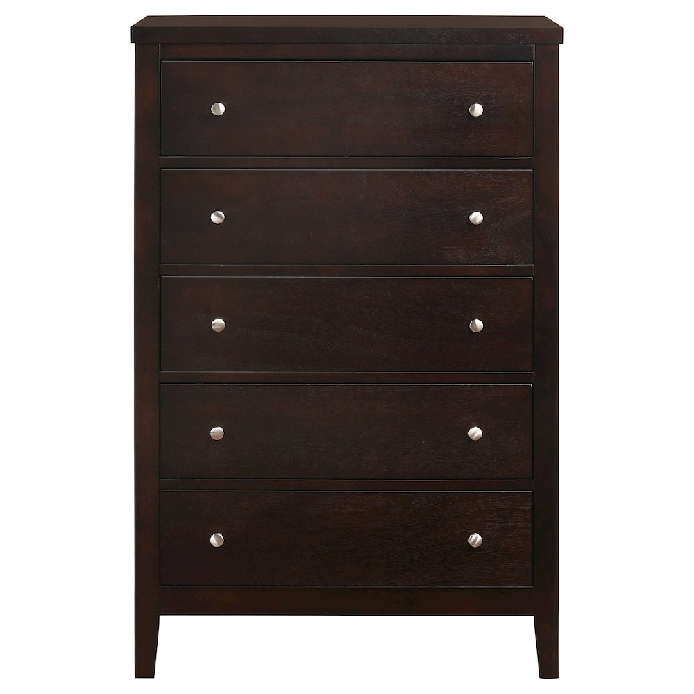 Carlton 5-drawer Bedroom Chest Cappuccino. Picture 3