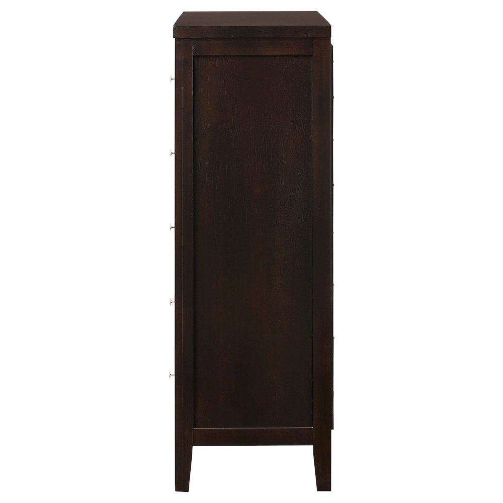 Carlton 5-drawer Bedroom Chest Cappuccino. Picture 5