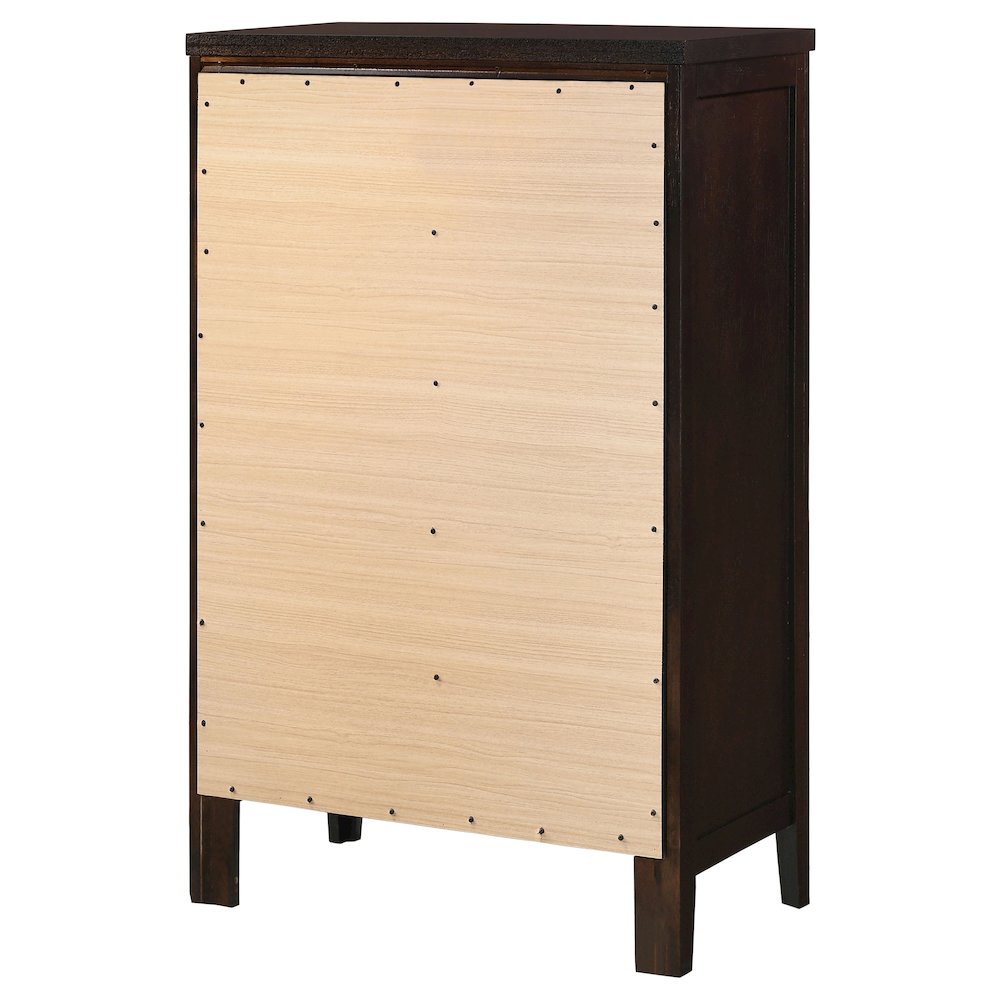 Carlton 5-drawer Bedroom Chest Cappuccino. Picture 8