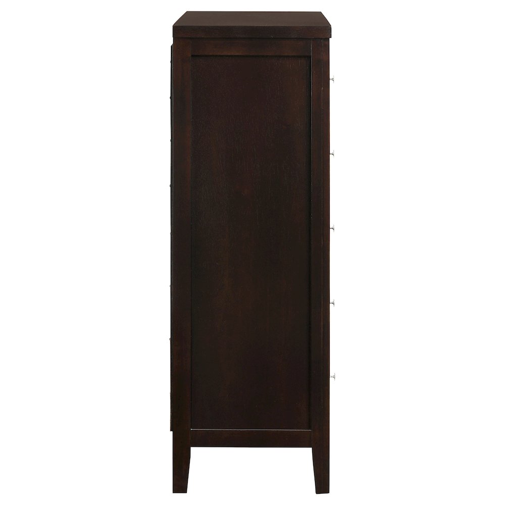 Carlton 5-drawer Bedroom Chest Cappuccino. Picture 9