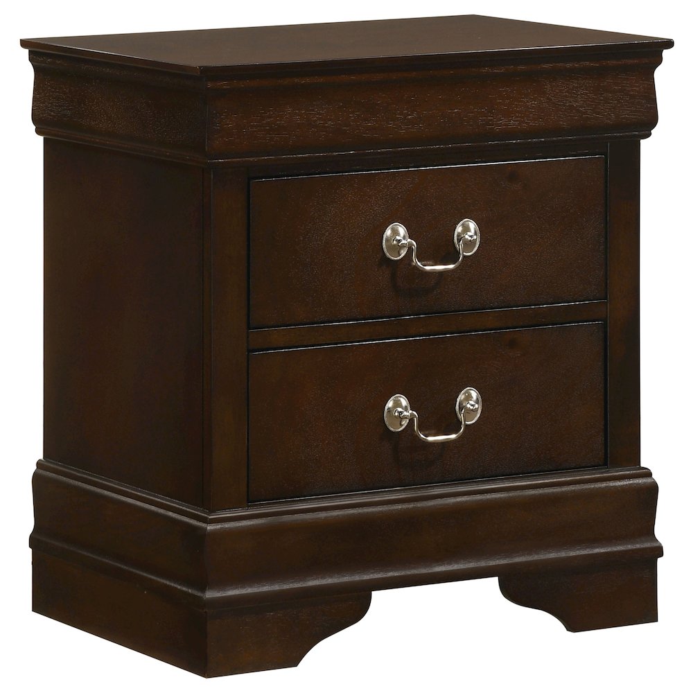 Louis Philippe 4-piece Full Bedroom Set Cappuccino. Picture 5