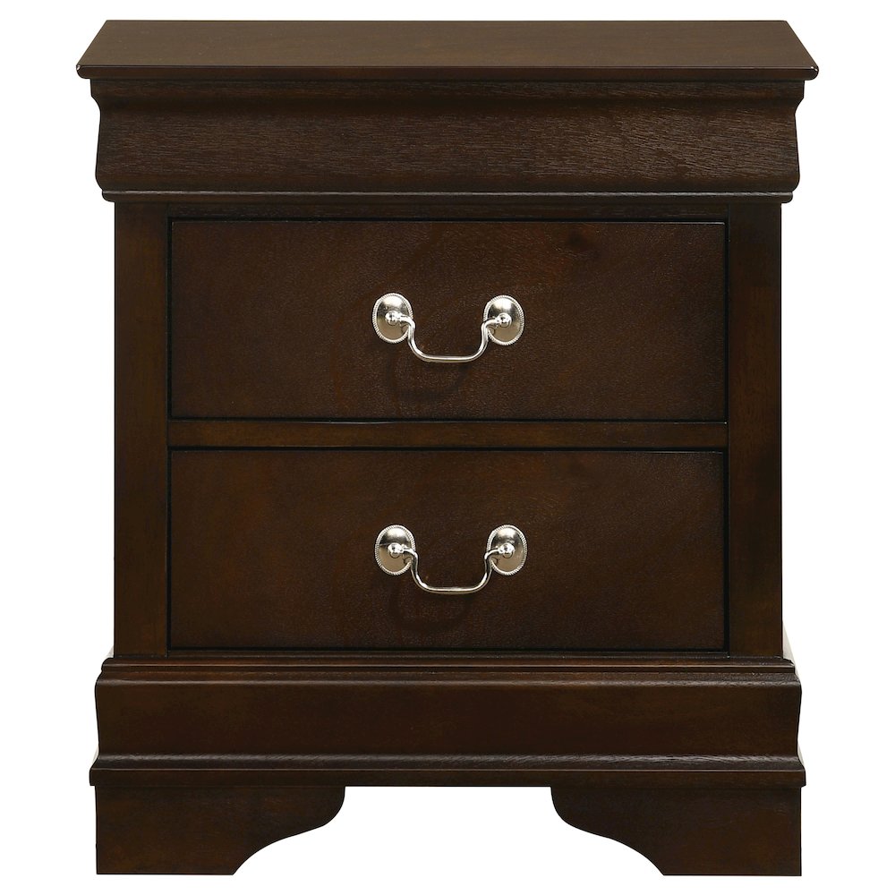 Louis Philippe 4-piece Full Bedroom Set Cappuccino. Picture 6