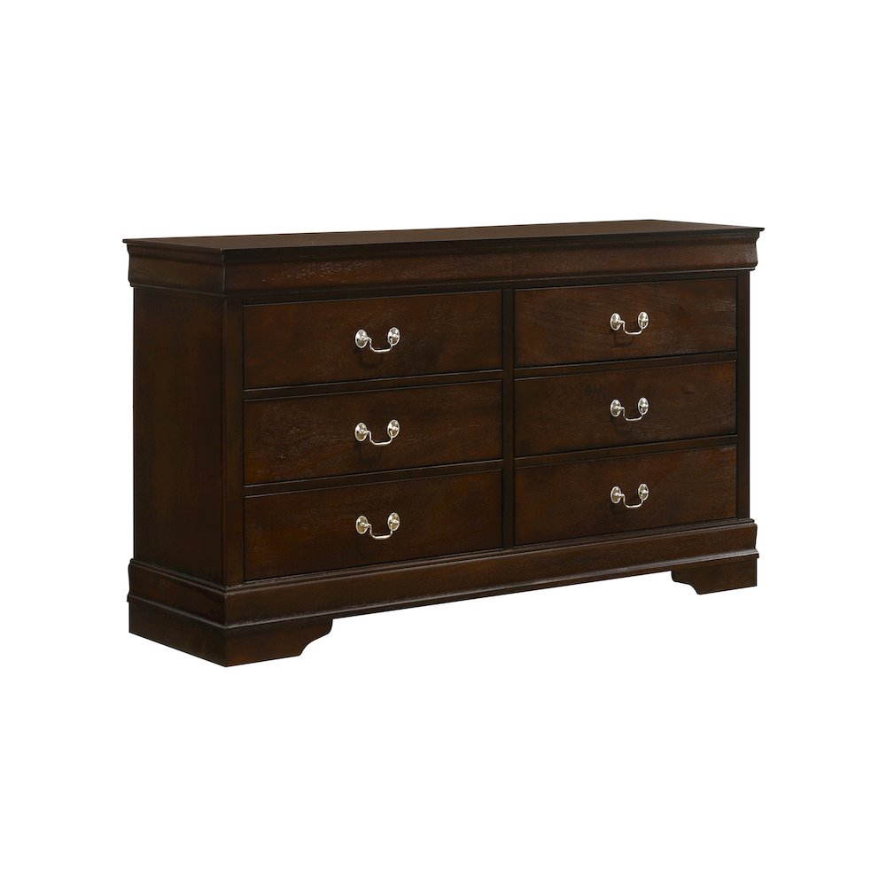 Louis Philippe 4-piece Eastern King Bedroom Set Cappuccino. Picture 8
