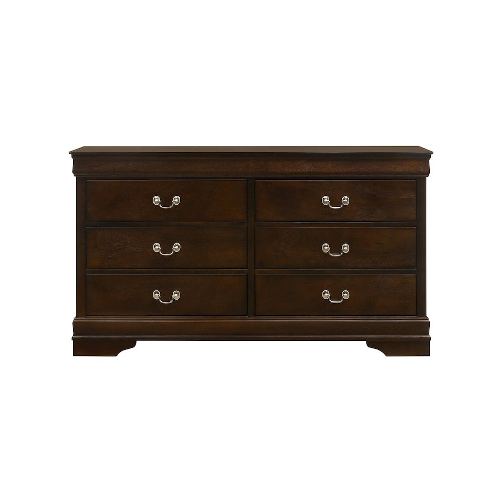 Louis Philippe 5-piece Eastern King Bedroom Set Cappuccino. Picture 9