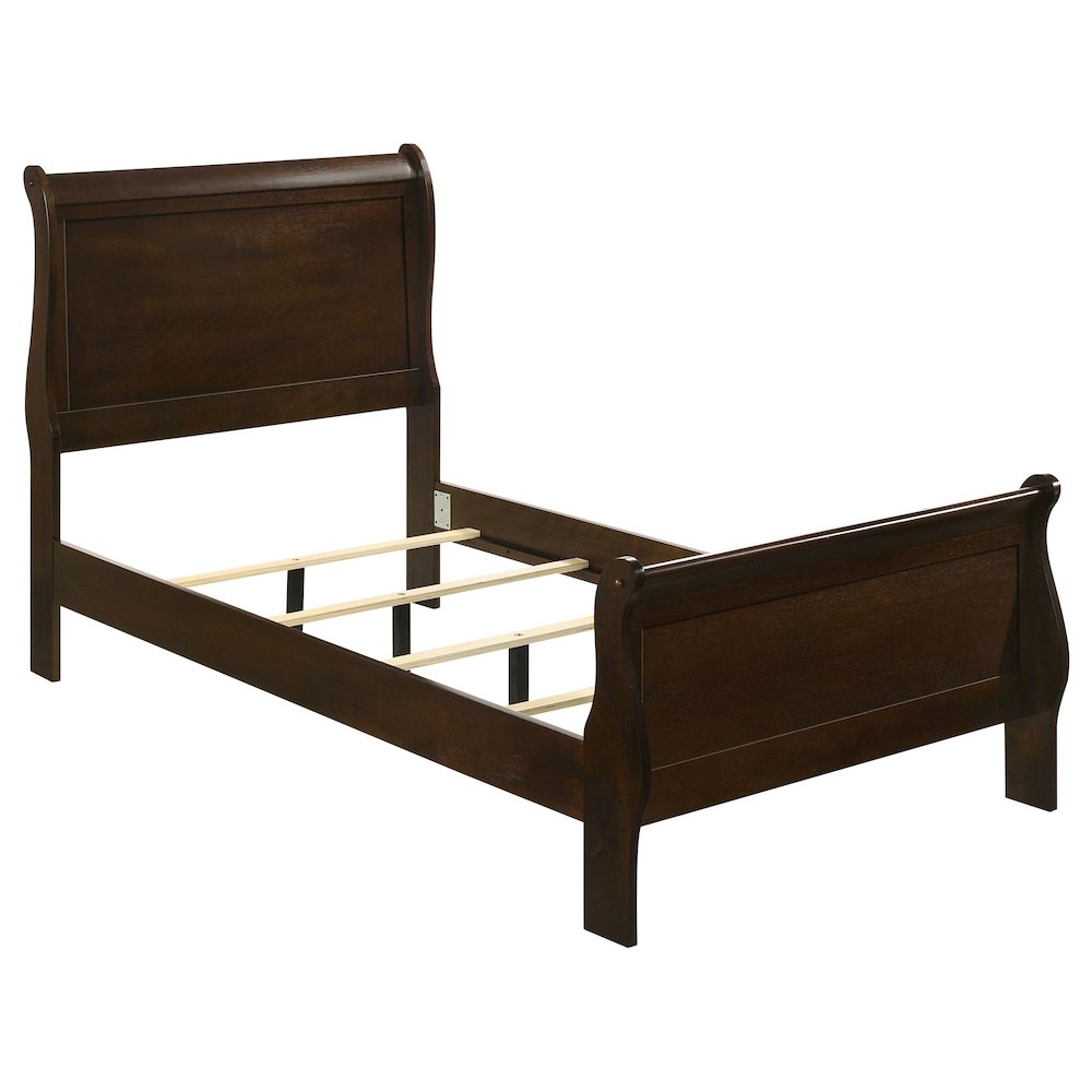 Louis Philippe 4-piece Twin Bedroom Set Cappuccino. Picture 3
