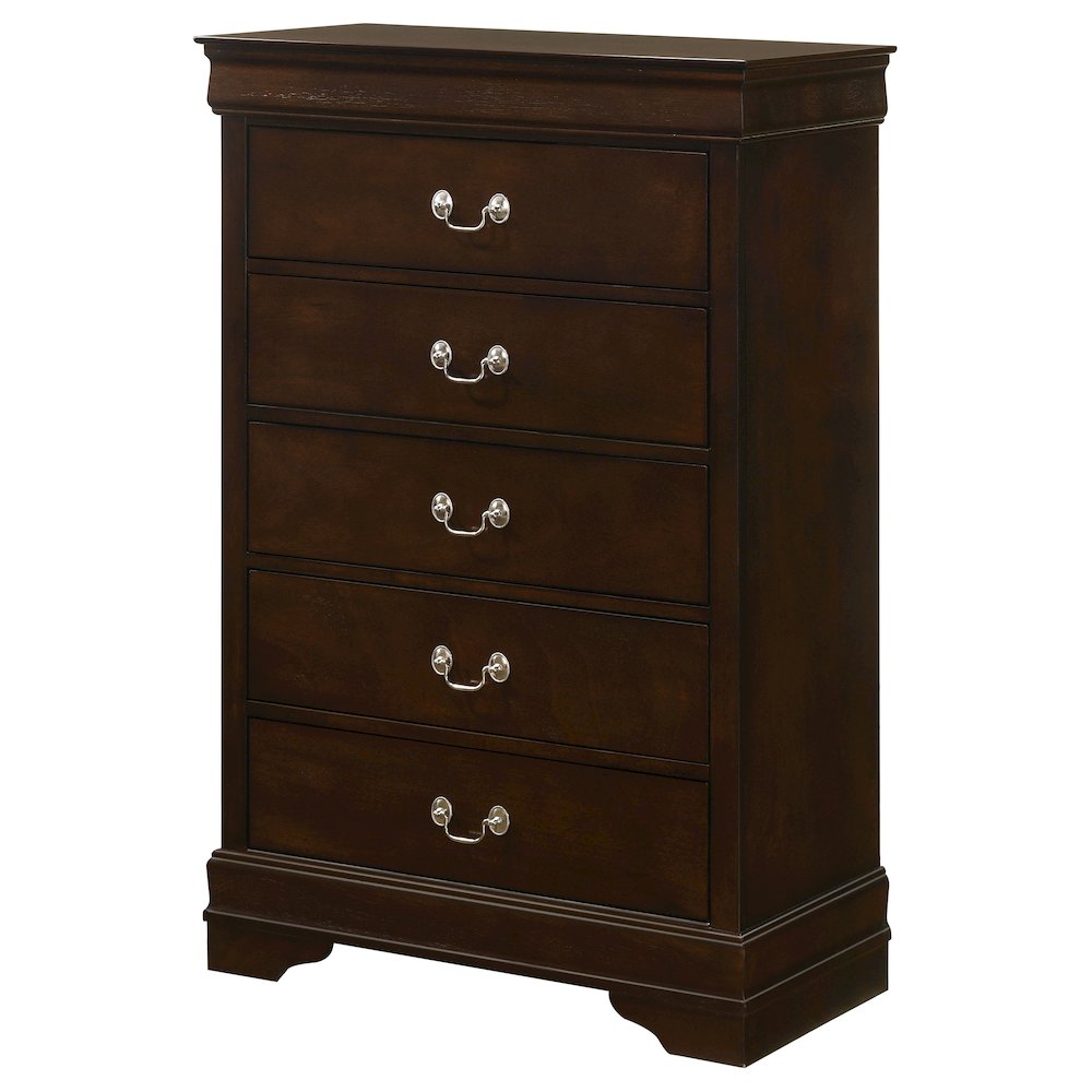 Louis Philippe 5-drawer Bedroom Chest Cappuccino. Picture 4
