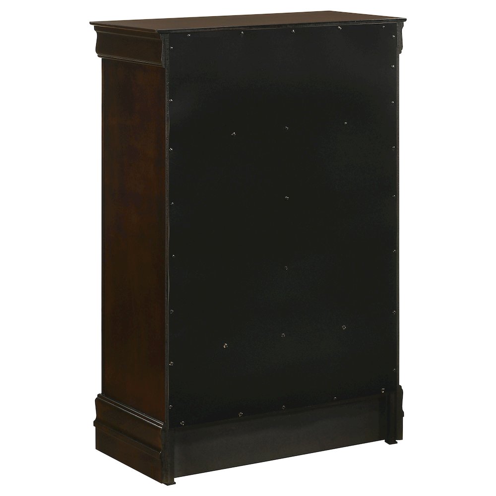 Louis Philippe 5-drawer Bedroom Chest Cappuccino. Picture 6