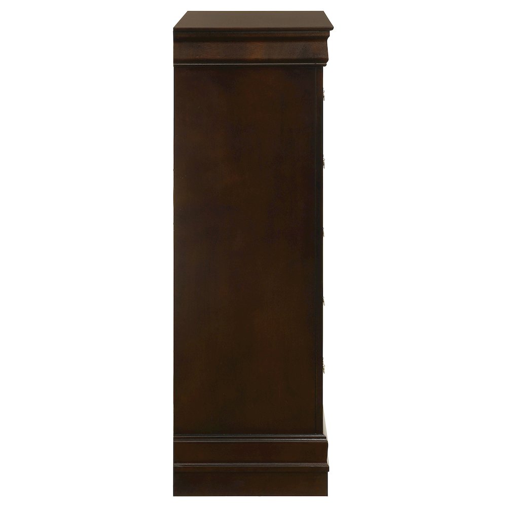 Louis Philippe 5-drawer Bedroom Chest Cappuccino. Picture 9