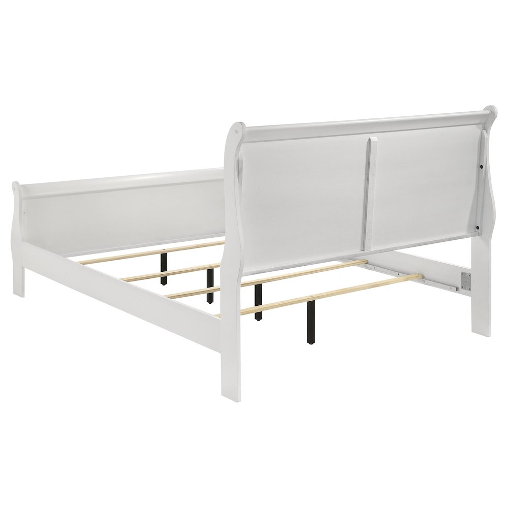 Louis Philippe 5-piece Queen Bedroom Set White. Picture 3