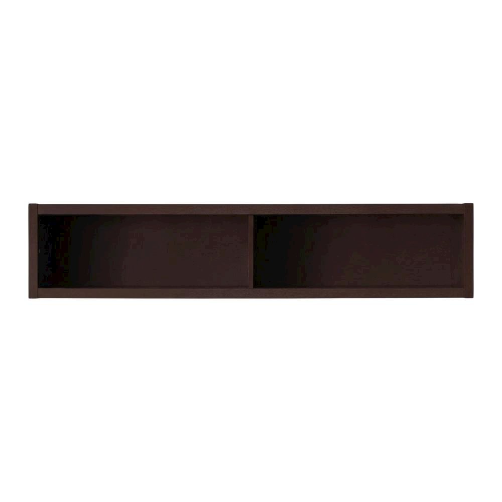 Wooden Bridge With 2 Encased Storage Compartments In Brown. Picture 4