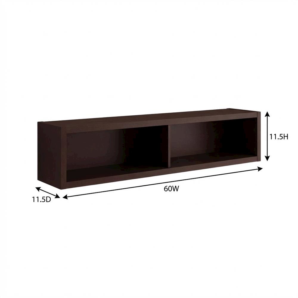 Wooden Bridge With 2 Encased Storage Compartments In Brown. Picture 7