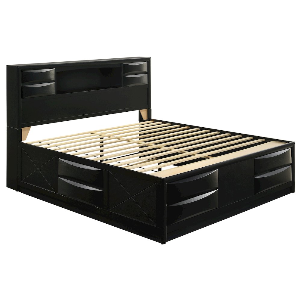 Briana 5-piece Eastern King Bedroom Set Black. Picture 2