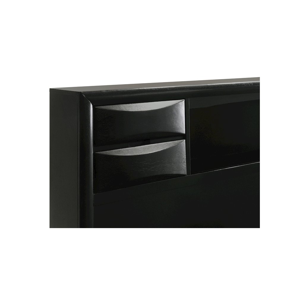Briana 5-piece Eastern King Bedroom Set Black. Picture 10
