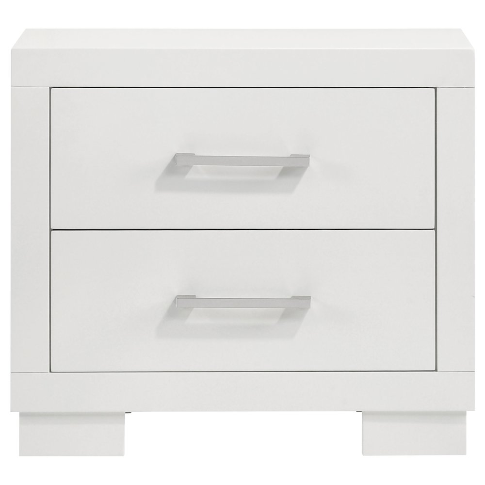 Jessica 5-piece Queen LED Bedroom Set Cream White. Picture 4