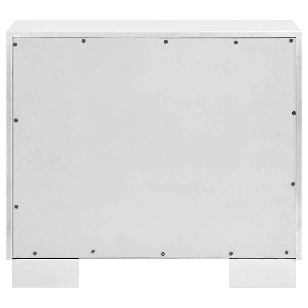 Jessica 2-drawer Nightstand Cream White. Picture 7